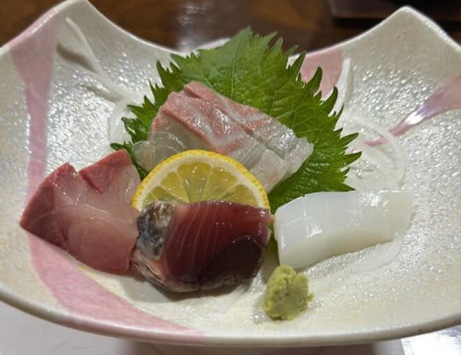 出前でとった刺身