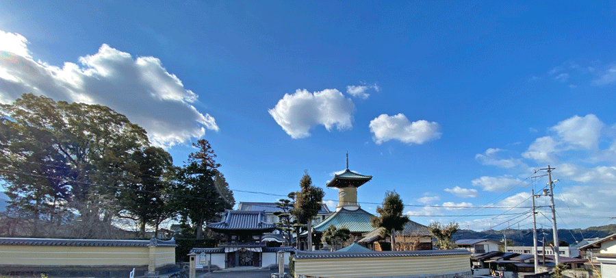 萩尾寺の遠景