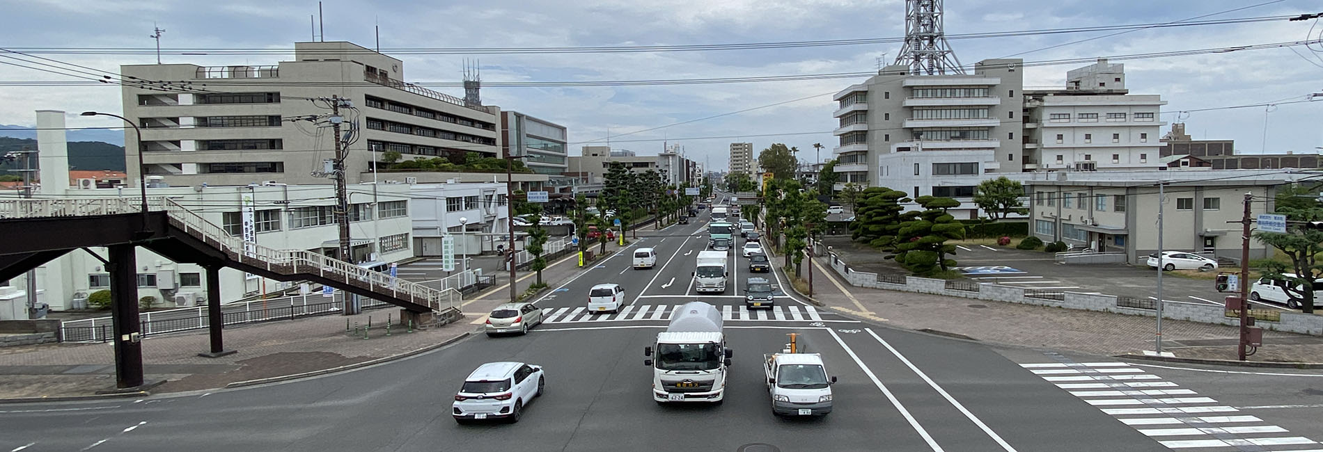 新居浜市役所付近の様子
